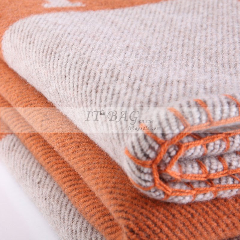 Hermes Blanket Orange 2